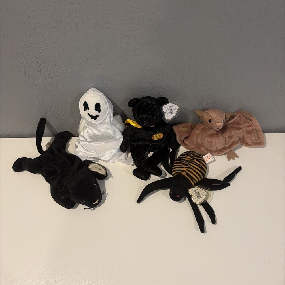 Ty Beanie Baby Halloween Lot Of 5